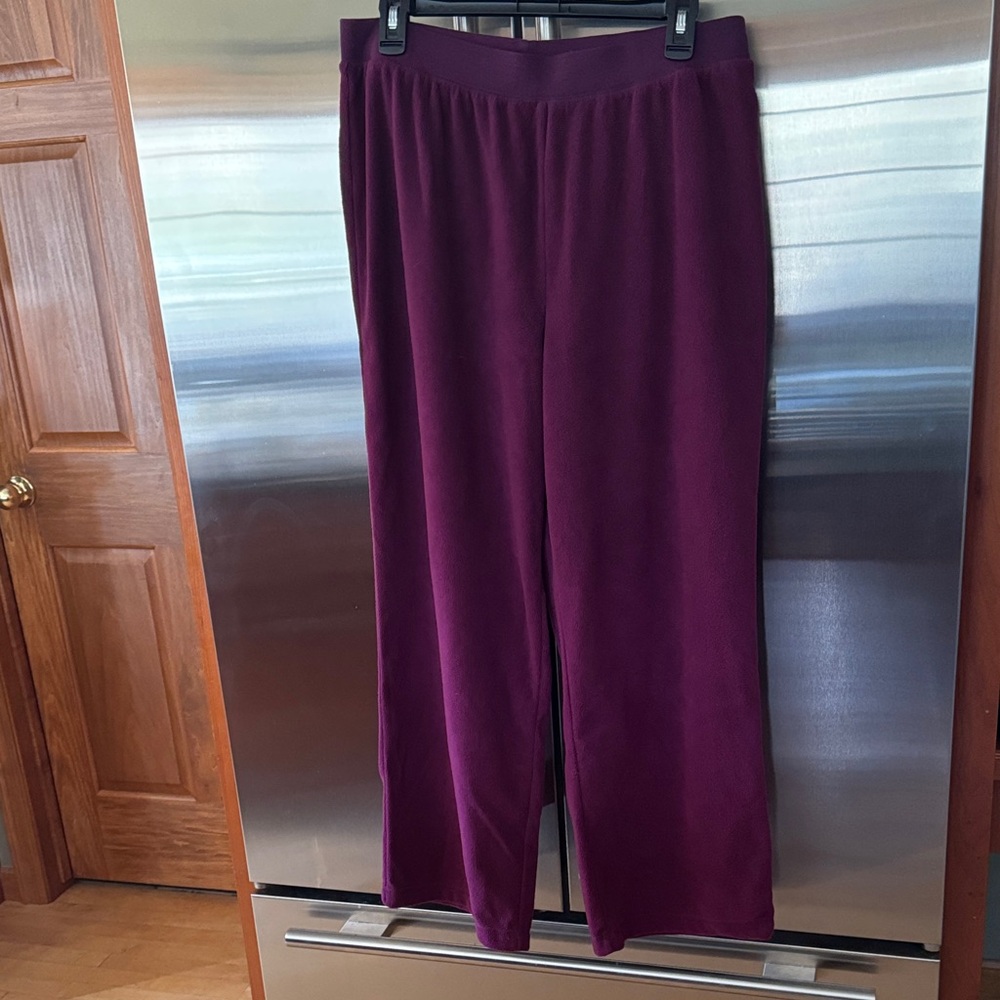 Alfani Velour Burgundy/Purple Lounge Set - Picture 4 of 5